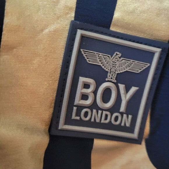 Boy London Oversized OS Unisex Batwing Tee Gold & Black - Picture 5 of 16